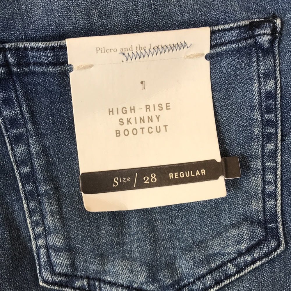 🍄 Pilcro and the Letterpress High-Rise Skinny Bootcut Medium Wash Denim. - Picture 10 of 16